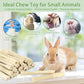 PEASUG 300g Sweet Bamboo Chew Sticks for Rabbits, Natural Bunny Chinchilla Chew Sticks Toys, Small Animal Teeth Grinding Toys and Molar Treats for Chinchilla, Guinea Pigs, Squirrel, Hamster