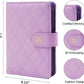 Melsbrinna Rfid Passport Holder for Travel women/Men, Cute Passport Wallet Rfid Blocking Card Slots, Rfid Passport Cover/CaseTravel Wallet, Passport Book Holder (1, LG PURPLE)