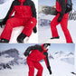 FREE SOLDIER Men's Waterproof Snow Insulated Pants Winter Skiing Snowboarding Pants with Zipper Pockets