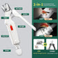 2 in 1 Dog Nail Clippers & Cat Nail Clippers Trimmers for Large Medium Small Dogs Cats Claw Trimmer Quick Sensor and Safety Guard USB Rechargeable Dogs Nail Trimmer with Catcher & 2 LED Lights