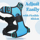 rabbitgoo Dog Harness for Large, No Pull Pet Harness with 3 Buckles, Adjustable Soft Padded Vest with Control Handle, Walking Reflective Pet Vest for Extra Large Dogs, Sky Blue, XL