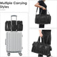 Fashion Leather Dog Carrier, Airline Approved Cat Carrier Soft Sided Pet Bag Carrier Purse for Puppy Kitten Small Animals Black