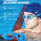 ZIONOR G1 Lite Swim Goggles with Swim Cap Comfortable Anti-fog Swimming Goggles Cap Set for Adult Men Women