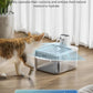 DownyPaws Battery Operated Cat Water Fountain, 84oz/2.5L Fursink Wireless Pet Water Fountain for Cats Inside, Automatic Dog Water Dispenser with Motion Sensor, Ultra Quiet Pump, BPA-Free, White