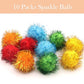 LASOCUHOO Cat Toys, 30 Packs Interactive Cat Toy Pack Including Cat Crinkle Balls, Cat Sparkle Balls, Spiral Springs for Most Cats