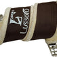 English Girth for Horse English Girth with Fleece Lightweight Horse Girth for English Saddle Size 42 (Brown)