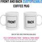Personalized Coffee Mug – Custom Photo, Text, or Logo Ceramic Mug Tea Cup | Taza Personalizada with Picture or Message | Customized Gift Idea for Men & Women, Mom, Dad, Friends - Black/White | 11oz