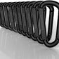 Heavy Duty Carabiner Clip, Steel Carabiners 1100lbs 3" D Shaped Spring Hook Small Clips for Hammocks, Hiking, Keychains, Outdoors and Gym, Dog Leash and Key Ring