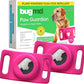 BugMD Paw Guardian Flea & Tick Pendant (2-Pack) with AirTag Holder – Plant-Based Flea & Tick Prevention for Dogs – Pet Collar Tag & GPS Tracker Holder for Dogs – Pink