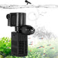 OiiBO 11W Aquarium Internal Filter, 317 GPH Fish Tank With Adjustable Aeration System, 360 Wave-Maker Submersible for 10-50 Gallon Tank - Black