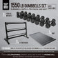 WF Athletic Supply Rubber Encased Hex Dumbbells with Rubber Grip Contoured Handle for Muscle Toning, Strength Building & Full Body Workout