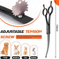 JASON 7.5" Dog Grooming Shear - Professional Up-curved Scissor with Round Tips Japanese Stainless Steel Hair Scissor for Dogs, Cats and Other Pets (Curved with Round Tips, Black)