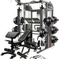 MiM USA Hercules EX, Commercial All in One Gym Machine w/400 lb Weight Stack, Adj Bench, Jammer Arms, Leg Press, Leg Extension, Arm Curl, LAT Seat & Complete Attachment