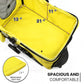 MoNiBloom Foldable Pet Stroller with Waterproof Cover, 3-Wheels Dog Strolling Cart for Small/Medium Dogs and Cats with Storage Basket and Cup Holder, Breathable and Visible Mesh for All-Season, Yellow