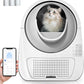 CATLINK Self Cleaning Automatic Litter Box for Cats 3.5~22lbs-APP Control,Double Odor Removal-Extra Large with 40 Liners&1 Carbon Filter Box Included -Smart Robot Cat Litter Box (New Version)