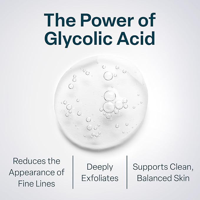 QRxLabs Glycolic Acid - Resurfacing Peel Pads - 50-Count Jar - Exfoliating Face Pads With Vitamins B5, C & E & Green Tea Extract - Calendula & Alcohol-Free Rinse-Free