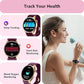 aeac Smart Watch for Women, AMOLED Ultra-Clear Screen Activity Trackers with Heart Rate/Sleep/SpO2 Monitor, Smartwatch for iPhone/Samsung/Android, 110+ Sport Modes (Deep Purple, S/M/L, Deep Purple)