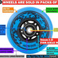 8-Pack Inline Skate Replacement Wheels 85A Outdoor Asphalt Formula Roller Blades Wheels Indoor Roller Blades Wheels with Bearings ABEC-9 & Floating Spacers