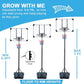 LSKSSNG Portable Adjustable Basketball Hoop System 5.4-7ft with 32Inch Shatterproof Backboard & Wheels, Suitable for Youth & Adults, Indoor/Outdoor