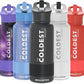 Coldest Insulated Water Bottle with Straw Lid - Stainless Steel Metal Insulated Bottle for Men & Women (Stealth Black, 32 oz)