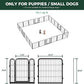 FXW Homeplus Unleashed Indoor Dog Playpen - Stress-Free and Safe Play, Heavy Duty 24 Inch 24 Wire Panels Dog Pen for Puppy and Small Dogs, Black│Patented