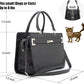 Fashion Pet Carrier Dog Cat Carrier Purse Soft-Sided Leather Handbag Pet Tote Bag for Small Dogs Puppy and Cats TSA Airline Approved