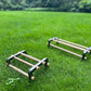 Large Bird Training Perch Long Stand for African Grey Macaw Big Birds, Durable Heavy Duty Rustproof Metal Frame with 4 Wooden Bars for Bird to Play Climb and Exercise Toy