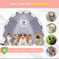 Yanvega Cat Tent Cat Beds for Indoor Cats Pet Supplies, 23.6" × 23.6" × 16.8" Cat Pop Up Tent Collapsible Cat House Cat Cave Outdoor, No Assemble Required High Elastic Frame with Ground Nail （Gray）
