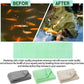 Treela 3 Pcs 18 x 10 Inch Aquarium Filter Pads Ammonia Phosphate Nitrite Remover Reducer Filter Pads Cut-to-fit for Aquariums & Ponds Fish Tank Accessories (Green,Gray,Khaki)