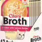 INABA Churu Broth for Cats, Side Dish Pouch, 1.4 Ounces per Pouch, 12 Pouches, Chicken with Salmon Recipe