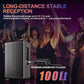 Aveek 2.4GHz Wireless Microphone System, 2 Rechargeable Mics and Receiver, Plug & Play for Karaoke Machine, Party Speakers, Home Entertainment, Wedding & Events - Crystal Clear Sound, 100ft Range