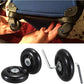 OwnMy 75mm x 23mm Luggage Wheels Replacements Set of 2 Mute Suitcase Replacement Wheels with Black Screws Axles Bearings, Rotatable Silent Rubber Suitcase Swivel Wheel Kit