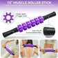 5 in1 Foam Roller Set, High Density Deep Tissue Massager for Muscle Massage, Massage Roller, Massage Ball, Resistance Band for Whole Body Physical Therapy Deep Muscle Massage (Purple)