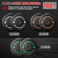 Premium Color-Coded Rubber Bumper Plates Set - 2 Inch Olympic Weight Plates for Home Gym Cross and Strength Training