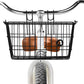 Retrospec Apollo-Lite Lift-Off Bike Basket - Detachable Steel Handlebar Basket with Carrying Handle for Commuting, Shopping & Beach Trips - 14.5in x 9.5in Weather-Resistant Biking Gear