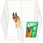 FXW Rollick Unleashed Dog Playpen for Indoor, Yard, RV Camping, 45 inch 8 Panels for Large Dogs, White│Patented