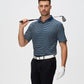 Esabel.C Jacquard Golf Shirts for Men Moisture Wicking Short Sleeve Performance Dry Fit Active Mens Polo Shirts