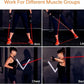 Resistance Bands Set, Workout Bands with Handles, Door Anchor, Ankle Straps and Carry Bag, Exercise Bands for Shape Body and Home Workouts