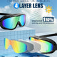 Rantizon Swim Goggles 2 Pack, Wide View Anti Fog&UV Swimming Goggles for Audlt, No Leaking Swim Glasses for Men Women Kids