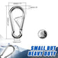 Carabiner Clip Hooks, 10pcs 3.54 inch Carabiners Heavy Duty, 304 Stainless Steel Spring Snap Hook Fits Camping Hiking, Metal Clips for Rope Chain Keys Rings