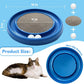 Interactive Cat Ball Track Toy for Indoor Cats, Cat Scratching Board & Exercise Set for Bored Indoor Adult and Kitten Mental & Physical Stimulation, with Spare Ball to Prevent Loss (Blue)