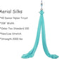 Aerial Silks Yoga Swing Set - 9/11 Yards Aerial Yoga Hammock Kit Anti-Gravity Flying for Fitness, Low/Non Stretch Nylon Tricot Fabric Hardware Included for Dance
