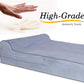 KOPEKS Orthopedic Memory Foam Dog Bed 7" Inch Thick Extra Large Dog Bed With Pillow Grey 50"x34"x10" Includes Waterproof Liner and Durable Removable Cover With Smart Design
