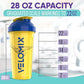 '-2 Pack- 28 oz Protein Shaker Bottles for Protein Mixes - 2x Wire Whisk | Leak Proof Shaker Cups for Protein Shakes | Protein Shaker Bottle Pack (Stand Strong Pack)