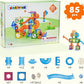 MAGBLOCK 85Pcs Marble Run Magnetic Tiles Toy Building Blocks STEM Educational Child Brain Development Kit Magnet Construction Toys for Boys Girls Kids Age 5 6 7+ Years Old