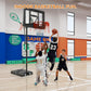 GORISE Portable Basketball Hoop for Home Outdoor Use, Adjustable Height, Shatterproof Backboard, for Daily Practice in Backyard or Garage Indoor Outdoor Backyard Pool