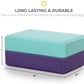 Sunshine Yoga 4" Striped Yoga Block, 10 Pack Bulk EVA Foam Yoga Blocks, Firm and Supportive Yoga Brick, Balance Foam for Stretching, Pilates, and Workout, 4" x 6" x 9"