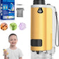 Portable Microscope for Kids, 100x-250x Zoom with LED Lights, Alloy Pocket Microscope for Boys & Girls, Educational Science Kit (Gold)