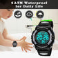Kids Watch,Boys Watch for 3-15 Year Old Boys,Digital Sport Outdoor Multifunctional Chronograph LED 50 M Waterproof Alarm Calendar Analog Watch for Children with Silicone Band,Kids Gift