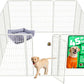 FXW Homeplus Unleashed Indoor Dog Playpen - Stress-Free and Safe Play, Heavy Duty 45 Inch 12 Wire Panels Dog Pen for Large Dogs, White│Patented